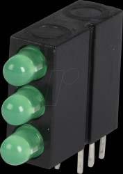 18828881 LED component, green, 3 mm, 20 mcd, 60°