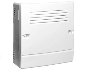 Płyta główna centrali alarmowej modułem komunikacyjnym i sygnalizatorem VERSA Plus