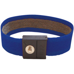 BJZ C-189 145 4.0 Grounding Wriststrap - Fabric, Marine Blue, 4mm Stud