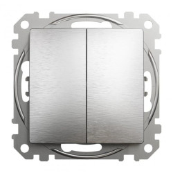 Łącznik świecznikowy, szczotkowane aluminium, efekt metalu, Sedna Design i Elements SDD170105