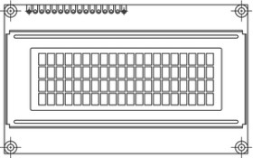 LCD-020N004A 20 x 4 Character LCD