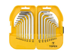 Klucze sześciokątne i Torx zestaw 18 szt. 35D952 TOPEX