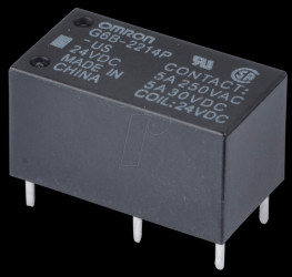 G6B2214PUS24DC Printrelais - 2x NO 5 A, 24 V DC
