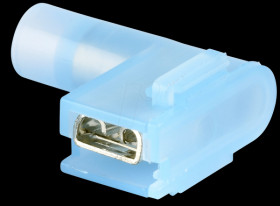 F6141485 Flag female disconnects 4,8x0,5 blue