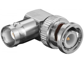 Wtyk kątowy BNC Złącze z pozłacanymi stykami