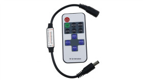 Ściemniacz Rf Radiowy Mini Czarny 11-Key 6A 72W 12Vdc Wtyczkowy