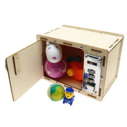 Safe - Code Locker - Wooden DIY Educational Toy for Children