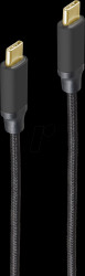 BS20-70035 Sync and charging cable, USB 3.1 C, 100 W, textile, 2.0 m