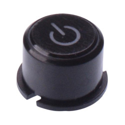 1F096123 MEC Black Round Cap with Power Symbol for use with illuminated 3F Multimec