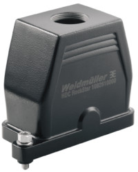 Grommet housing, size B10, die-cast aluminum, M25, straight, screw locking, IP66/IP68, 1082590000