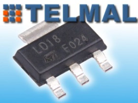 Stabilizator stały LM1117 SOT223 1A 1,8V