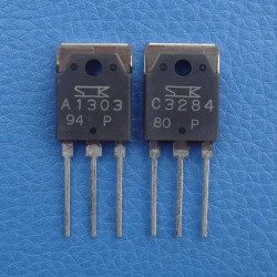 1pcs 2SA1303 &amp; 1pcs 2SC3284 SANKEN Audio Power Transistor.