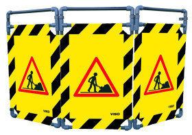 Bariera ochronna Bariera składana Czarny, żółty