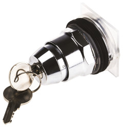 Przełącznik obrotowy kluczykowy 3-pozycyjny wycięcie: 30mm Zatrzask IP66 Schneider Electric przycisków: 2 klucz: 455