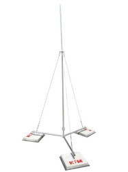 Maszt odgromowy na trójnogu H=4m aluminiowy KM104T AL /1kpl./