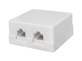 GNIAZDO RJ45 2*8P8C NATYNK