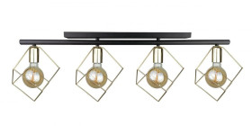 Lampa sufitowa nowoczesna 4xE27 ARNICA BLACK/GOLD