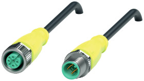 Pepperl+Fuchs 320677 Złącze konfekcjonowane czujnika/aktuatora V1-G-S-BK3M-PUR-A-V1-G, piny: 4, 4, 3 m, 1 szt.