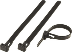 Opaska kablowa otwierana wielokrotnie 300x7,6mm czarna BMWN5353 /100szt./