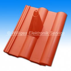 Kunststoff Dachpfanne, Frankfurter, rot