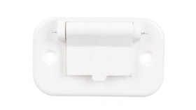 Gniazdo Kątowe 24V Z Płaskimi Bolcami 10A 2P Ip44 Bryzgoszczelna 96-00009\P01