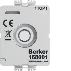 Moduł podświetlenia LED do łączników obrotowych, 230V bez przyłącza neutralnego N 168001