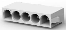 Listwa stykowa PCB 5-pinowe Universal MATE-N-LOK raster: 6.35 mm Prosty 1-rzędowe TE Connectivity Otwór przelotowy 600 V