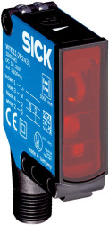Czujniki fotoelektryczne Energetyczny Prostokątny SICK NPN zakres 1000 mm Widoczny czerwony