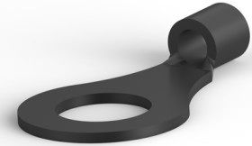 Uninsulated ring cable lug, 1.04-2.62 mm², AWG 16, 6.35 mm, M6, metal, 34124