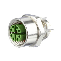 Metz Connect MMT361A315 PCB Socket 8-pin IP67 10G Ethernet Rail Use