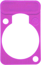 Marking plate, purple for XLR panel socket, DSS-VIOLET
