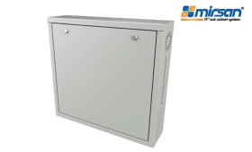 MIRSAN Obudowa DVR dla rejestratorów 1U 580/550/150mm (drzwi pełne) czarna