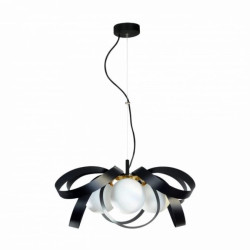 Lampa wisząca NELA kolor czarny/złoty metal/szkło, 4xE14 IP20 1139 Zuma Line