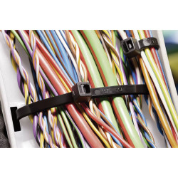 HellermannTyton 111-12430 T120L UV-proof Cable Tie black 22.5cm 50pcs