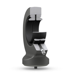 Końcówka pręta, typ: Żeński, M42 x 2cal, Stal