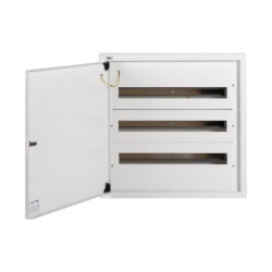 Rozdzielnica modułowa metalowa 3x24 natynkowa IP30 N+PE I klasa drzwi białe KP-DB-I-MS-324 biały 32637