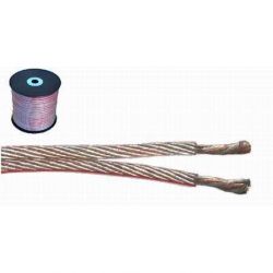 Głośnikowy przewód 2x1 5mm transparentny