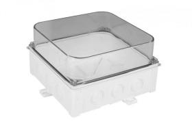 Obudowa hermetyczna 188x108x188 mm, bezhalogenowa, samogasnąca, UV, IP67, UL94 V2, SOH 180x180 biała 36434206