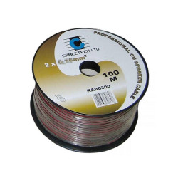 Przewód Głośnikowy 2x1,0 Cu Czarno-czerwony