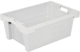 BRB Lagertechnik 1658589 Pojemnik obrotowy do sztaplowania nadaje się na żywność (D x S x W) 600 x 400 x 250 mm naturaln