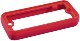 Aperture, ABS, (L x W x H) 81.13 x 30.12 x 8.99 mm, red, for series 1455J, 1455JBRED