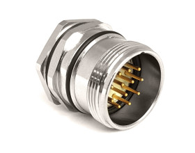 Złącze wielostykowe przemysłowe 12-pinowe M23 Montaż przedni Wtyczka Bulgin