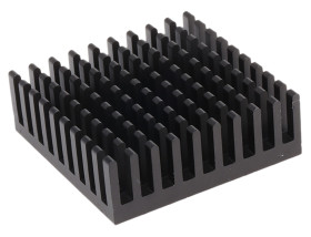 Radiator 36 x 36 x 12.3mm 9.8K/W Kwadrat Uniwersalny Alu