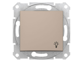 SEDNA Wyłącznik zwierny przycisk "światło" satyna SDN0900168 SCHNEIDER ELECTRIC