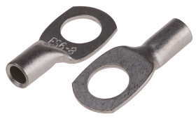 Zacisk oczkowy rozmiar przewodu 6mm² Ø 8mm nieizolowany średnica wew 4mm Naturalny RS PRO