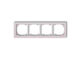 DECO Ramka 4 poczwórna uniwersalna z tworzywa DECO Pastel Matt liliowy 41DR-4 KARLIK