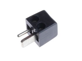 Wtyk głośnikowy skręcany czarny (2szt)