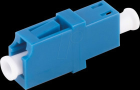 BS07-60000 FO coupler, LC / LC, simplex, blue