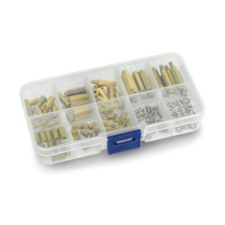 Tuleja dystansowa mosiężna - różne rozmiary M3 - zestaw 120szt.