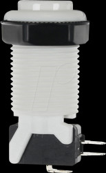 BUTTON-WHITE Arcade Button with micro switch, white